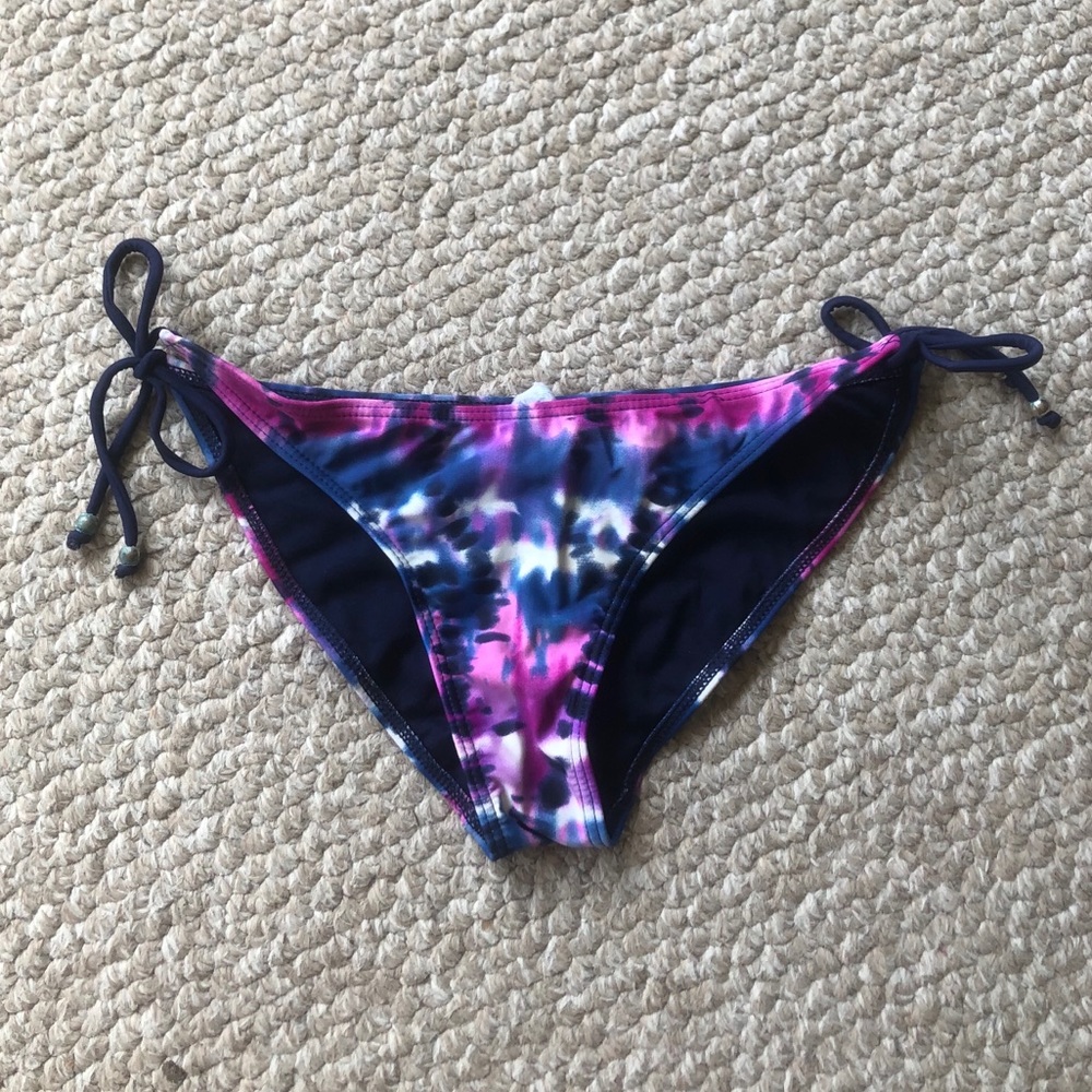 Tie Dye String Bathing Suit Bottoms
